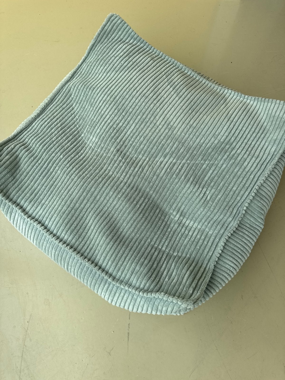 Wigi Wama ribfluwelen kussen - Lichtblauw, Ophalen, Overige merken, Blauw, Vierkant