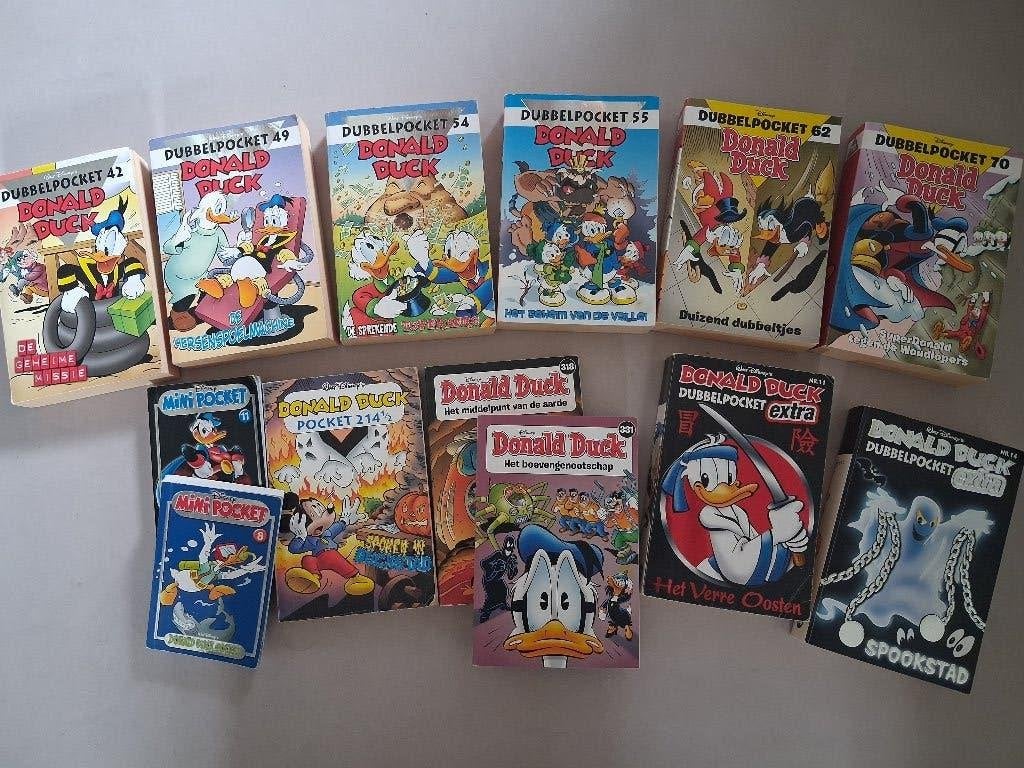 Donald Duck pockets en dubbelpockets, Meerdere stripboeken, Ophalen of Verzenden, Zo goed als nieuw