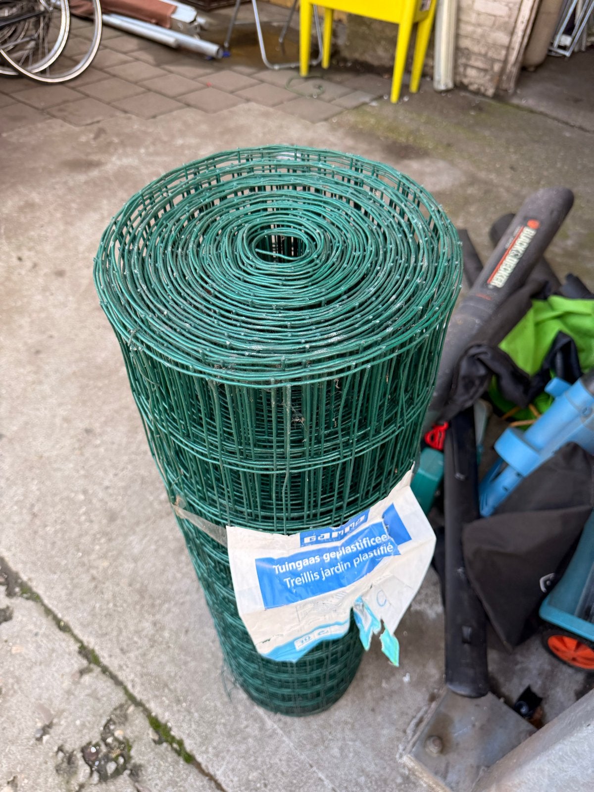 Tuingaas geplastificeerd - 102cm x 25m, Tuin en Terras, Ophalen, Nieuw, Overige materialen, Gaashekwerk