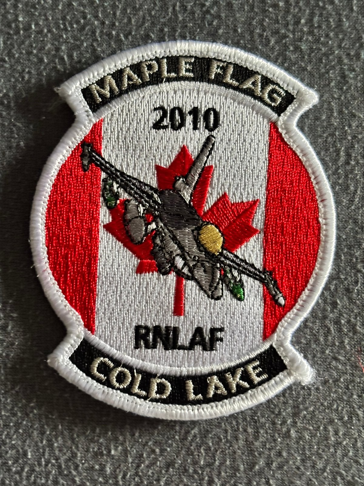 Embleem maple flag 2010 RNLAF cold lake, Verzenden, Luchtmacht, Nederland, Embleem of Badge