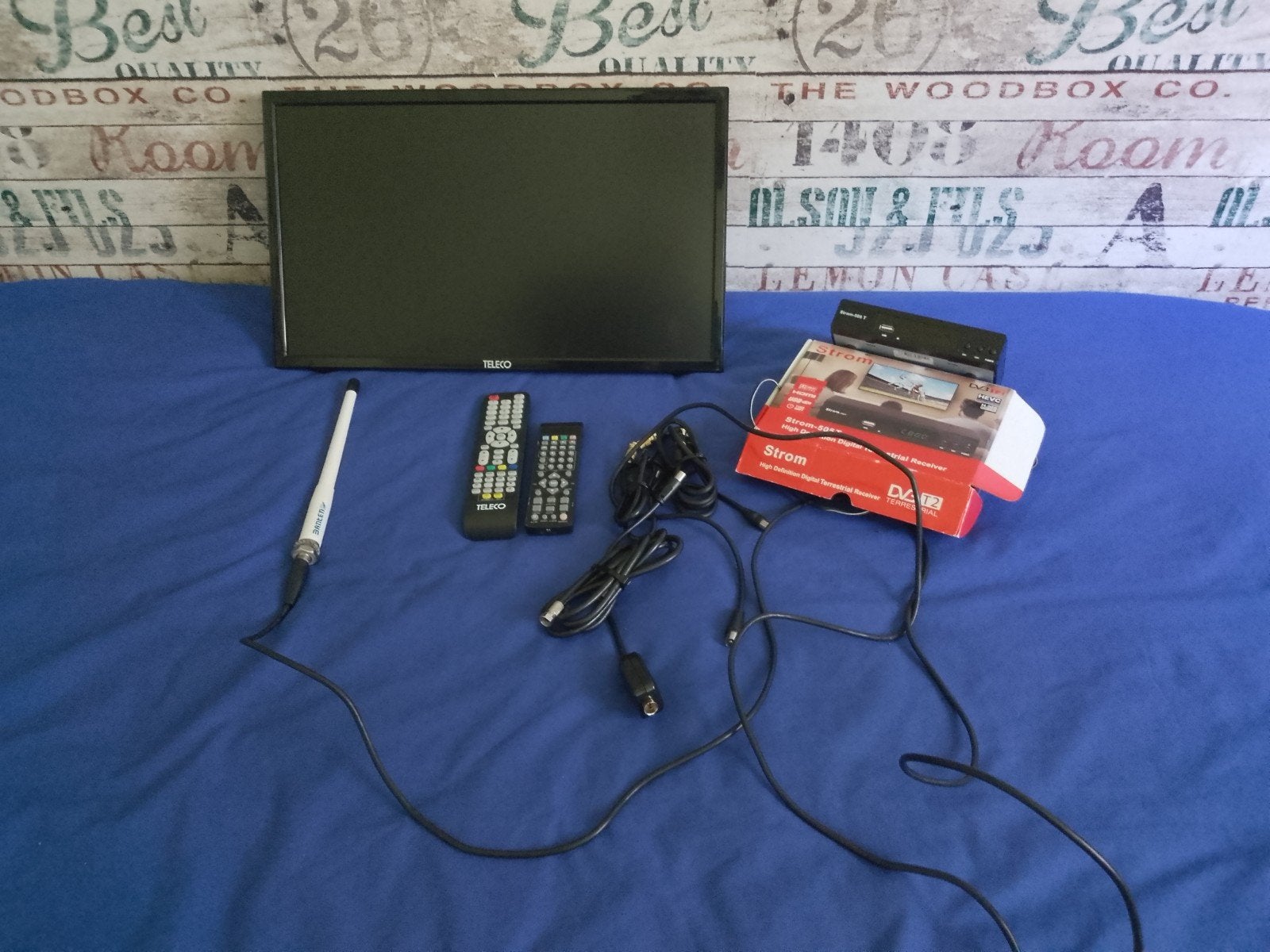 Teleko TV met Strom-505T DVB-T2 ontvanger, Banten dvbt2 ante, Ophalen of Verzenden, Zo goed als nieuw, Decoder