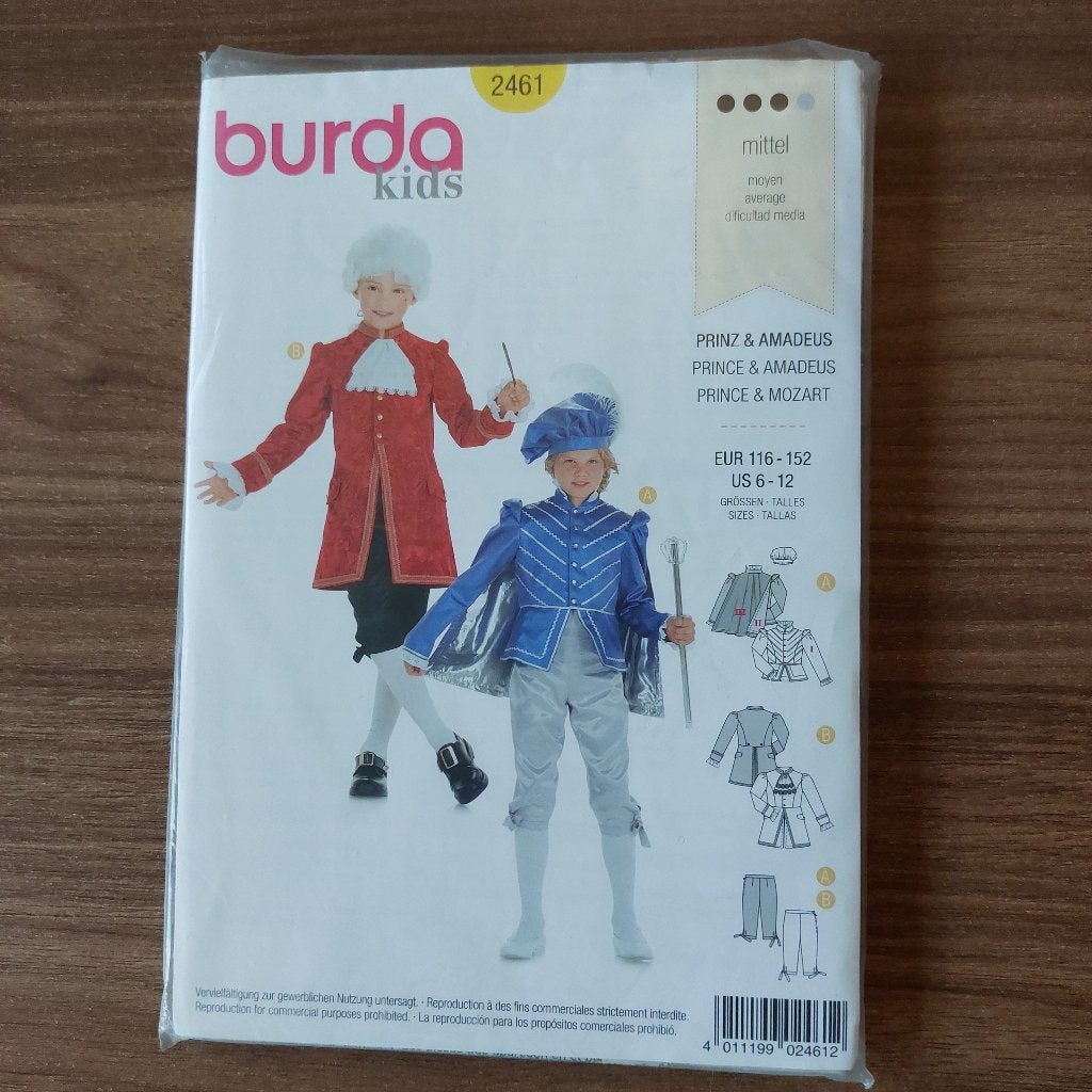 Burda 2461 naaipatroon, Ophalen of Verzenden, Nieuw, Kind, Burda