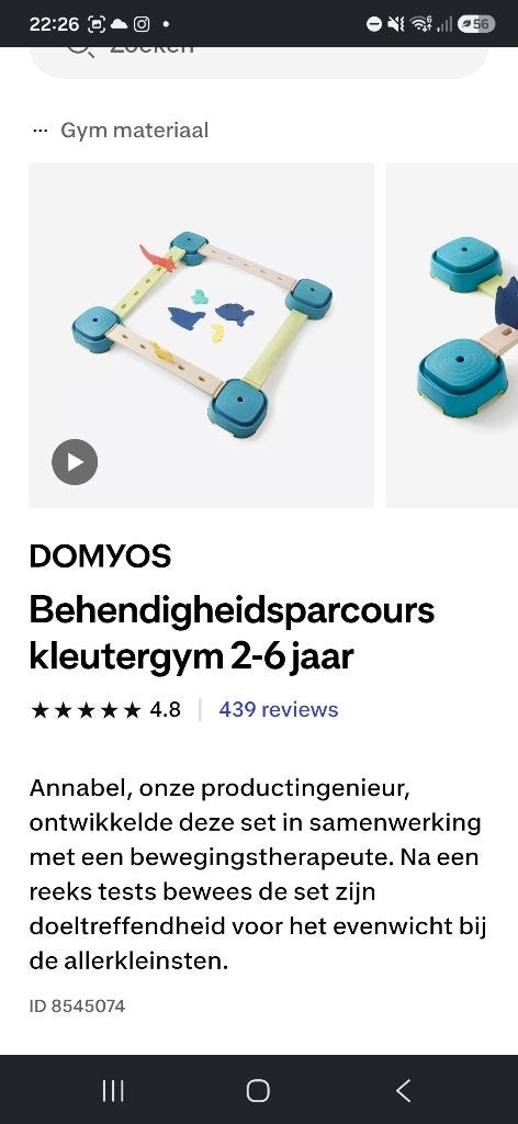 Behendigheidsparcours, Ophalen, Zo goed als nieuw, Bouwen