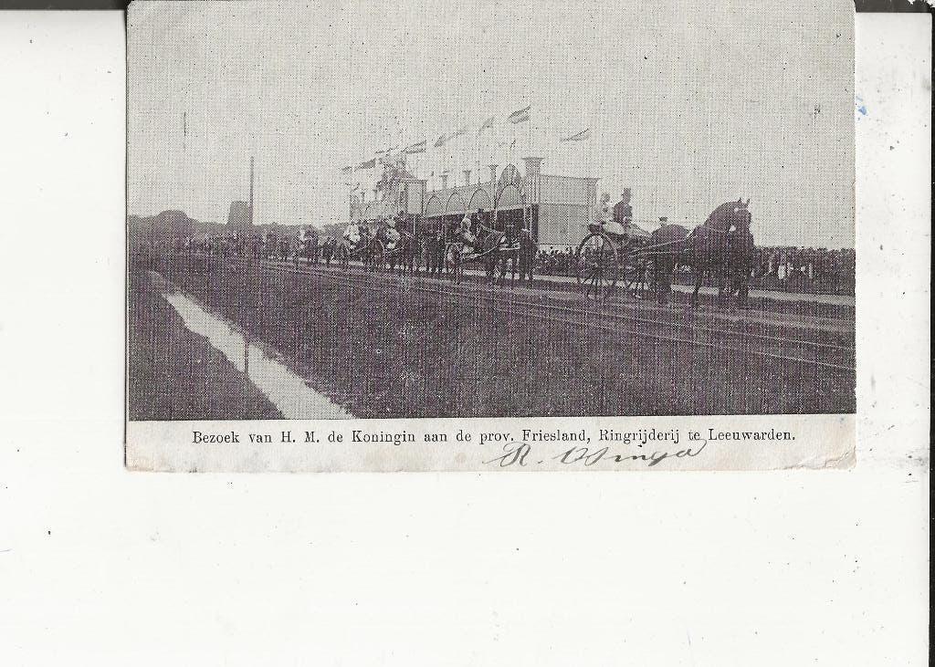 Leeuwarden Bezoek HM de Koningin Ringrijderij, Ophalen of Verzenden, Voor 1920, Gelopen, Friesland
