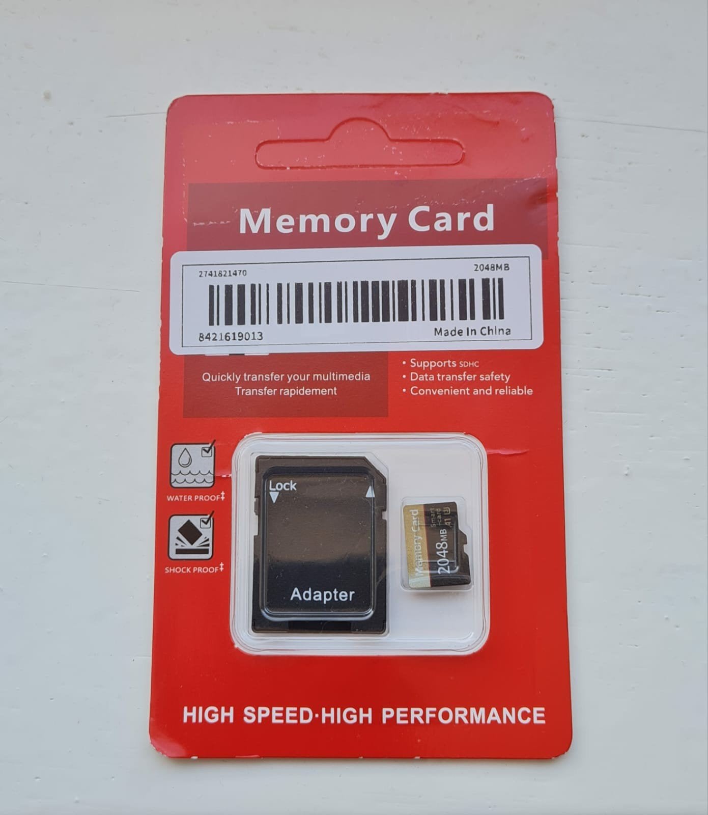 Micro SD kaart 2048 duizend GB nieuw in de verpakking nooit, Ophalen of Verzenden, Nieuw