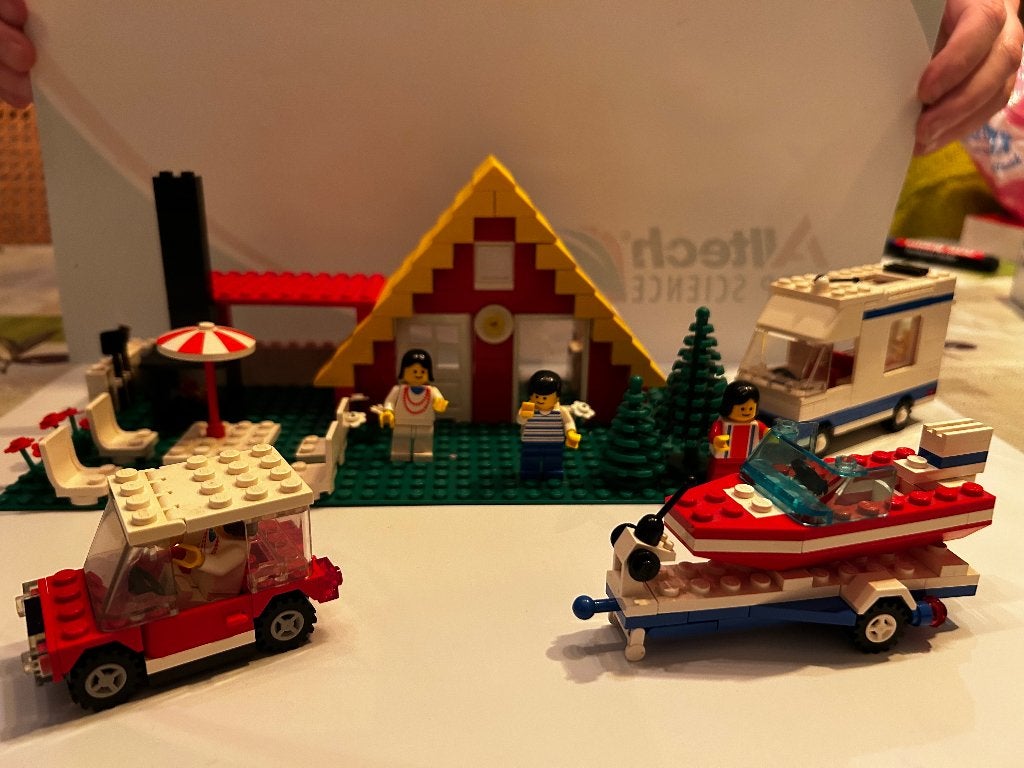 Lego 6388 Holiday Home met caravan en boot, Lego, Ophalen of Verzenden, Zo goed als nieuw, Complete set