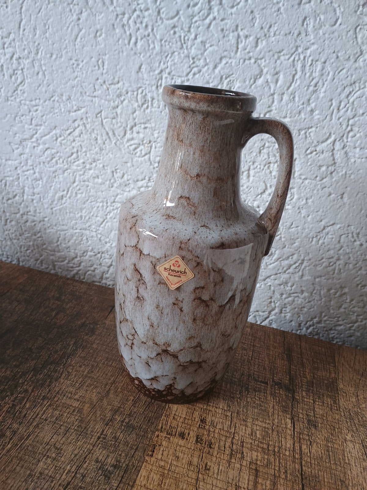 Mooie oude - Scheurich keramiek - vaas, Ophalen of Verzenden