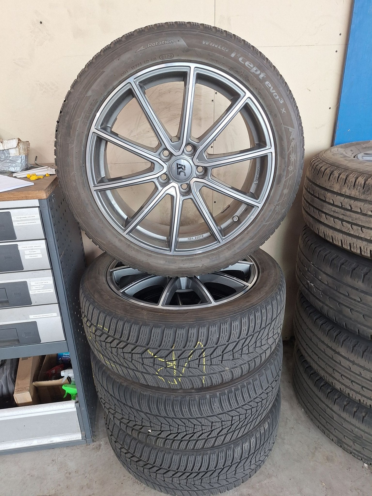 Hyundai Tucson Winterset 19 Inch, Auto-onderdelen, Gebruikt, -, -, Banden en Velgen
