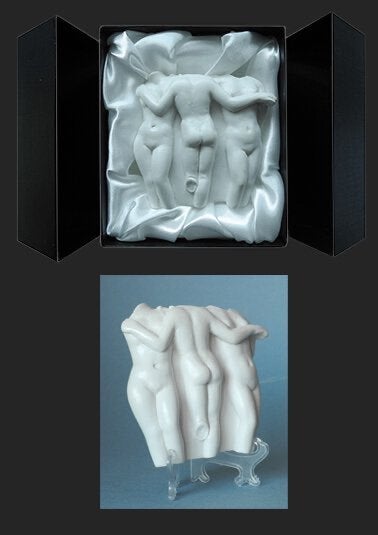 De drie gratiën, dit Hellenistische reliëf, Wit, Object, Ophalen of Verzenden, Overige materialen