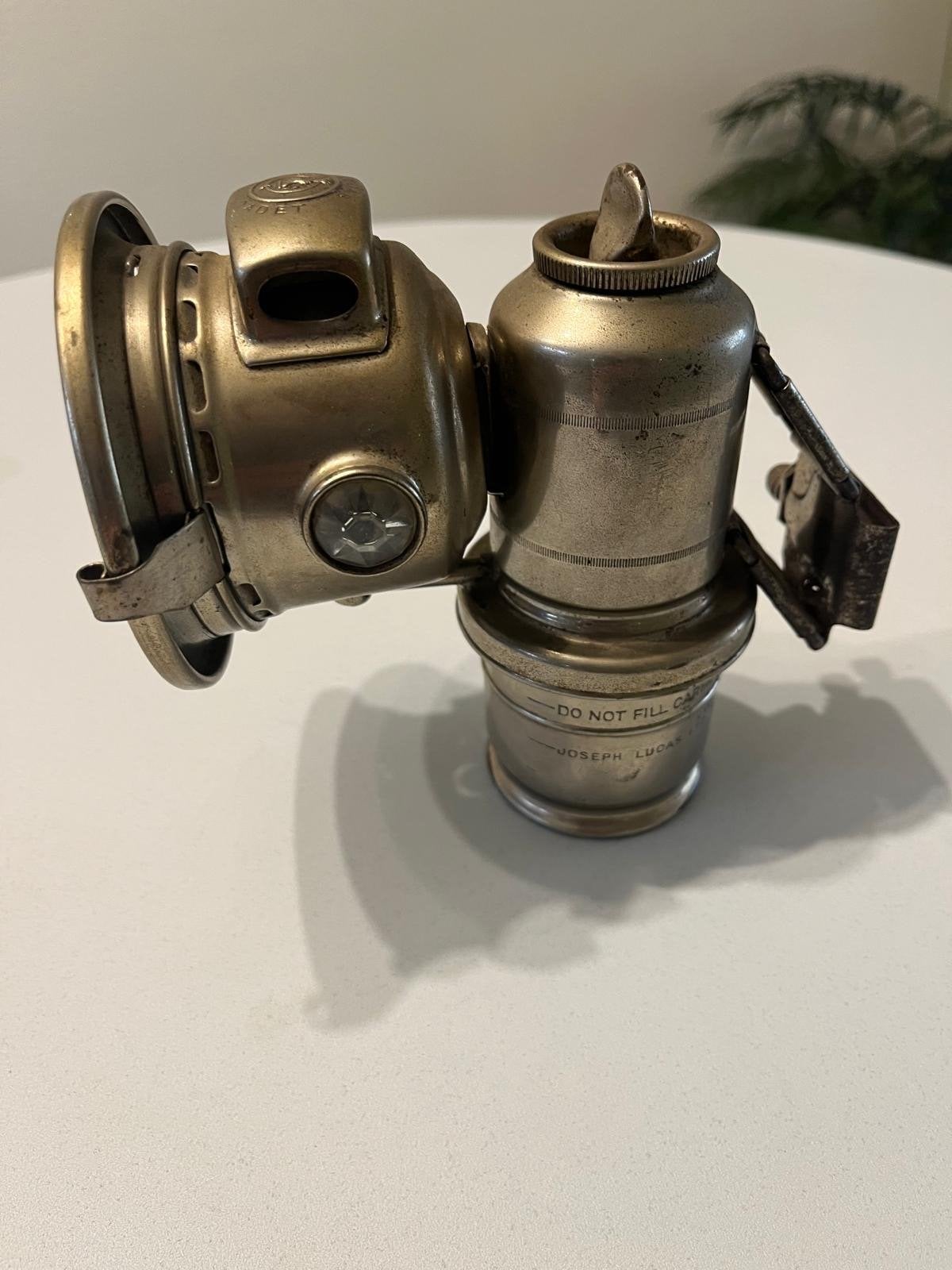 Antieke Lucas Calcietlamp - Fietslamp, Ophalen
