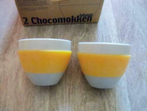 Chocomelmokken, Nieuw, Ophalen of Verzenden, Overige stijlen, Kop(pen) en/of Schotel(s)
