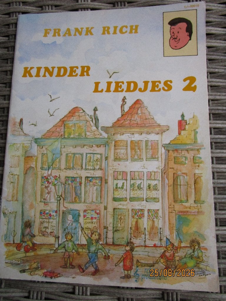 Frank Rich Kinderliedjes 2 - Muziekboek met akkoorden, Gitaar, Gebruikt, Ophalen of Verzenden, Thema