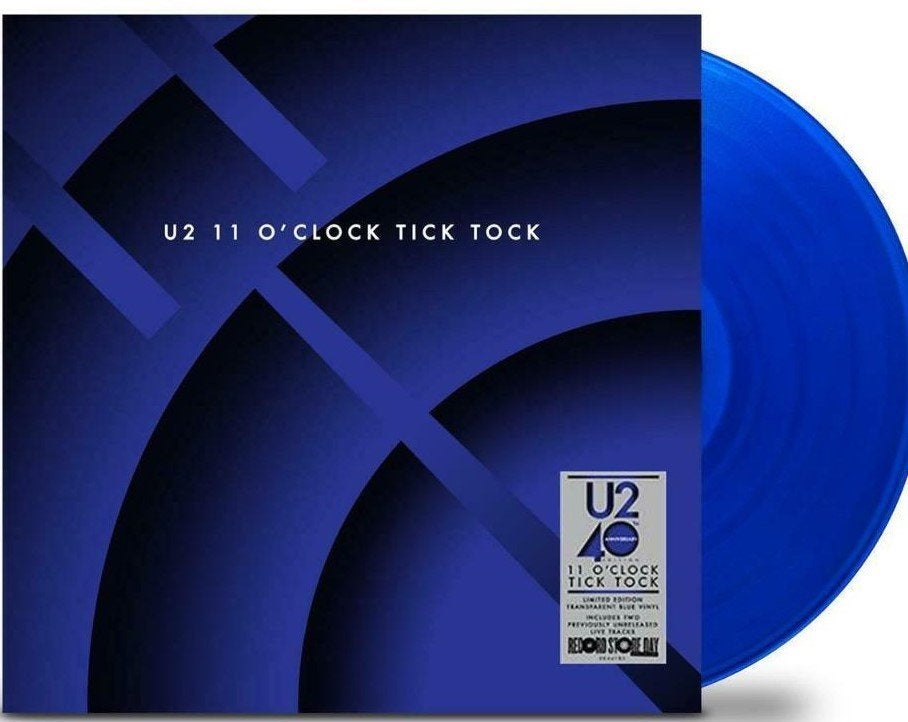 U2 BLAUW VINYL GESEALED 11 o clock tick tock 12 INCH 2020, Speciale editie, 12 inch, Nieuw in verpakking, Verzenden
