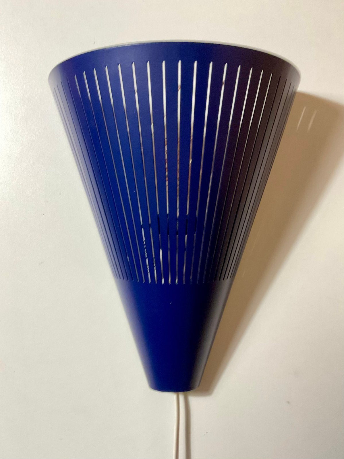 Vintage wandlamp Klyka V 9811 van Ikea uit 90's blauw, Ophalen of Verzenden, Gebruikt, Wandlamp
