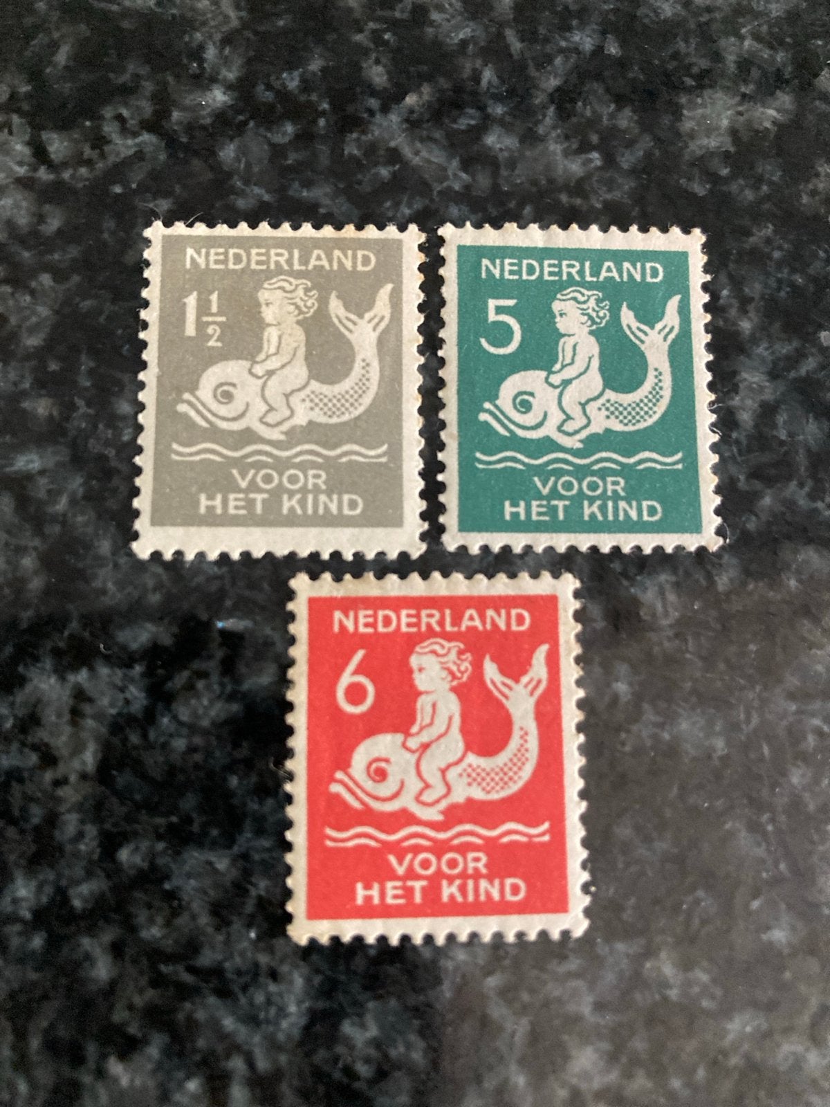 Nederlandse postzegels 'Voor het Kind' - set van 3, Postzegels en Munten, Ophalen of Verzenden, T/m 1940, Gestempeld