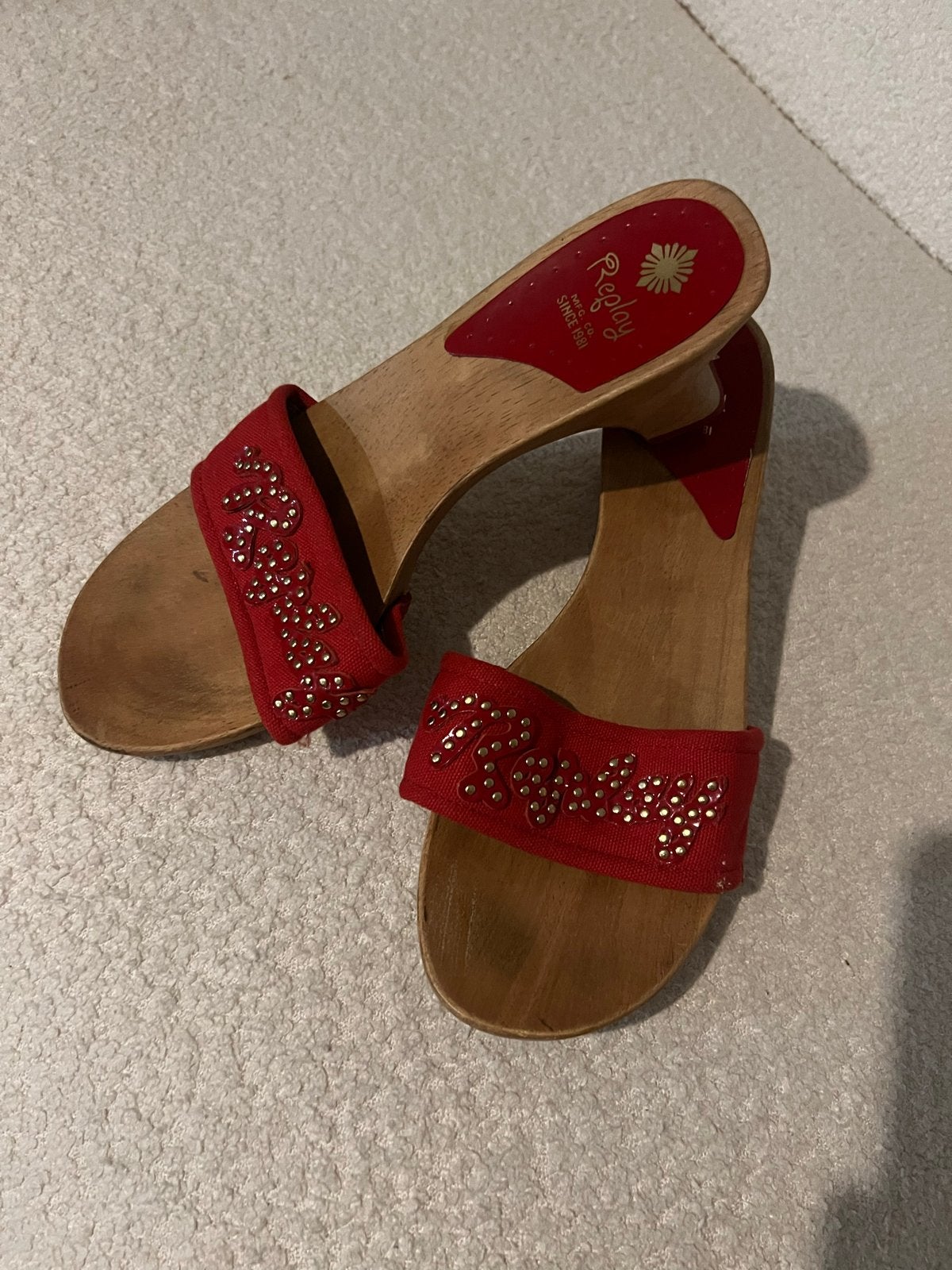Replay sandalen maat 39 nieuw, Nieuw, Rood, Sandalen of Muiltjes, Ophalen of Verzenden