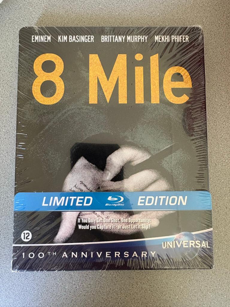 8 Mile - Limited Edition Blu-ray (Nieuw in verpakking), Cd's en Dvd's, Blu-ray, Ophalen of Verzenden, Nieuw in verpakking, Drama