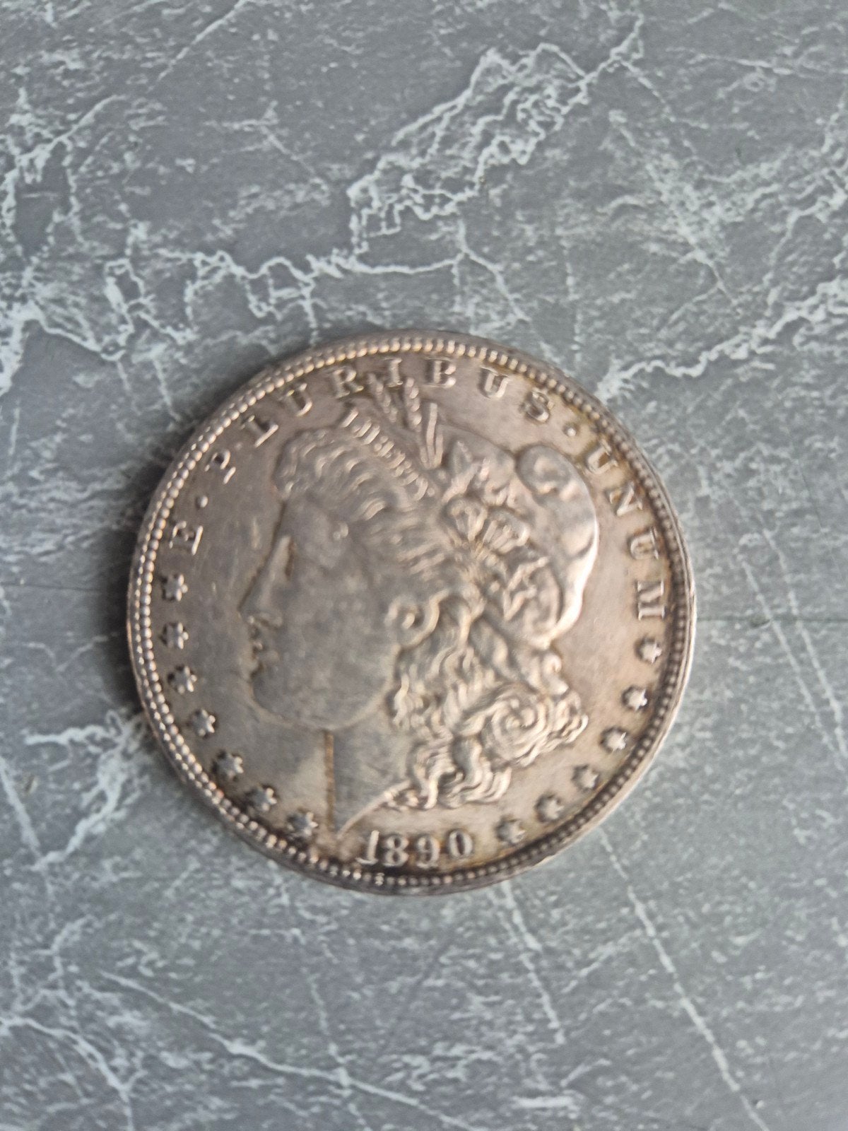 Zeldzame 1890 Morgan Dollar Zilveren Munt, Ophalen of Verzenden