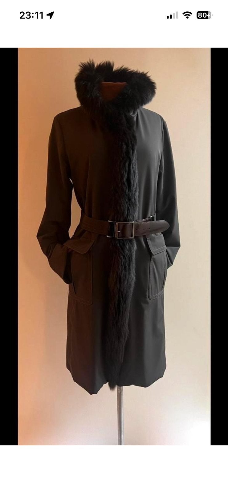Max Mara MaxMara 40 warme trenchcoat  winterjas bruin, Kleding | Dames, Verzenden, Zo goed als nieuw, Maat 38/40 (M), Bruin