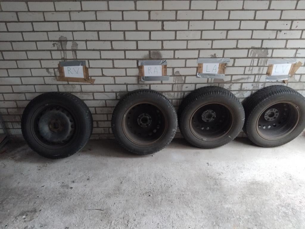Set winterbanden, Ophalen, Gebruikt, 16 inch, Banden en Velgen
