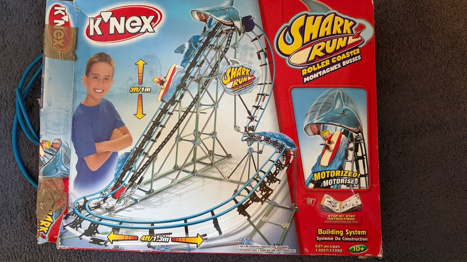 Grote partij K'NE Achtbanen Megadeal Cobra's Curse Shark Run, Ophalen, Gebruikt, K'nex