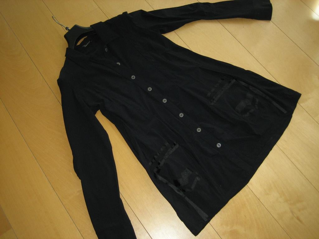 Zeer aparte zwarte tuniek-jas CASSIOPEE- XL snazzeys, Kleding | Dames, Verzenden, Zwart, Maat 42/44 (L), Cassiopee
