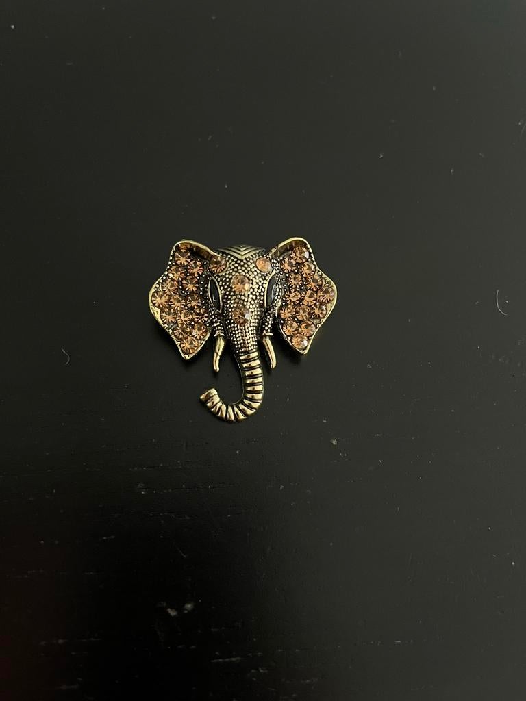 Broche olifant, Ophalen of Verzenden, Zo goed als nieuw, Overige materialen