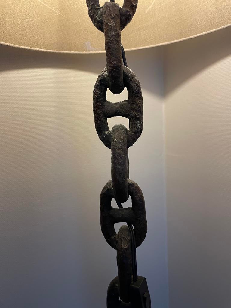 Unieke vloerlamp van ankerketting - 1965, Ophalen