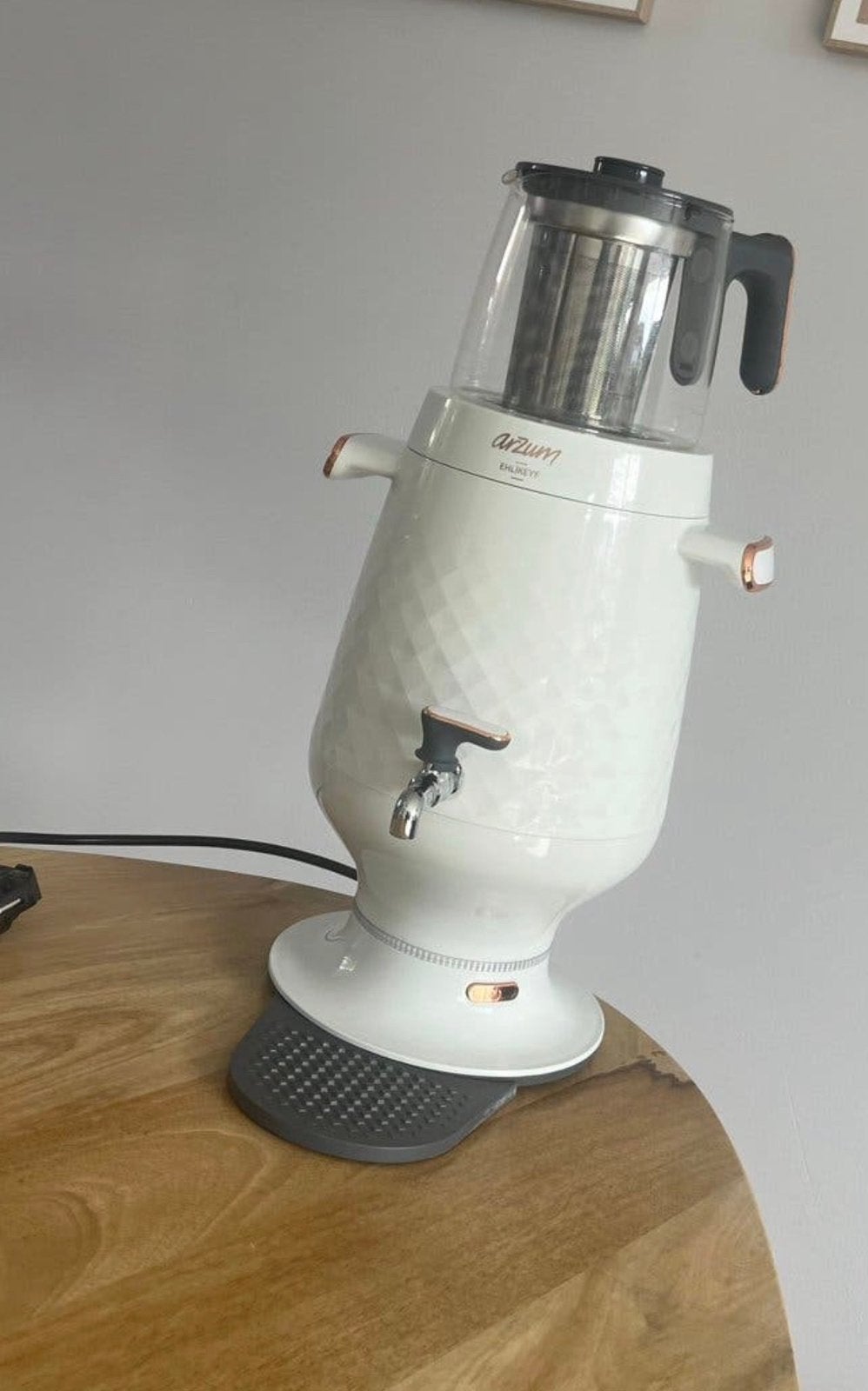 Turkse Theemachine - Arzum Ehlikeyf, Witgoed en Apparatuur, Waterkokers, 2 liter of meer, Ophalen of Verzenden, Zo goed als nieuw