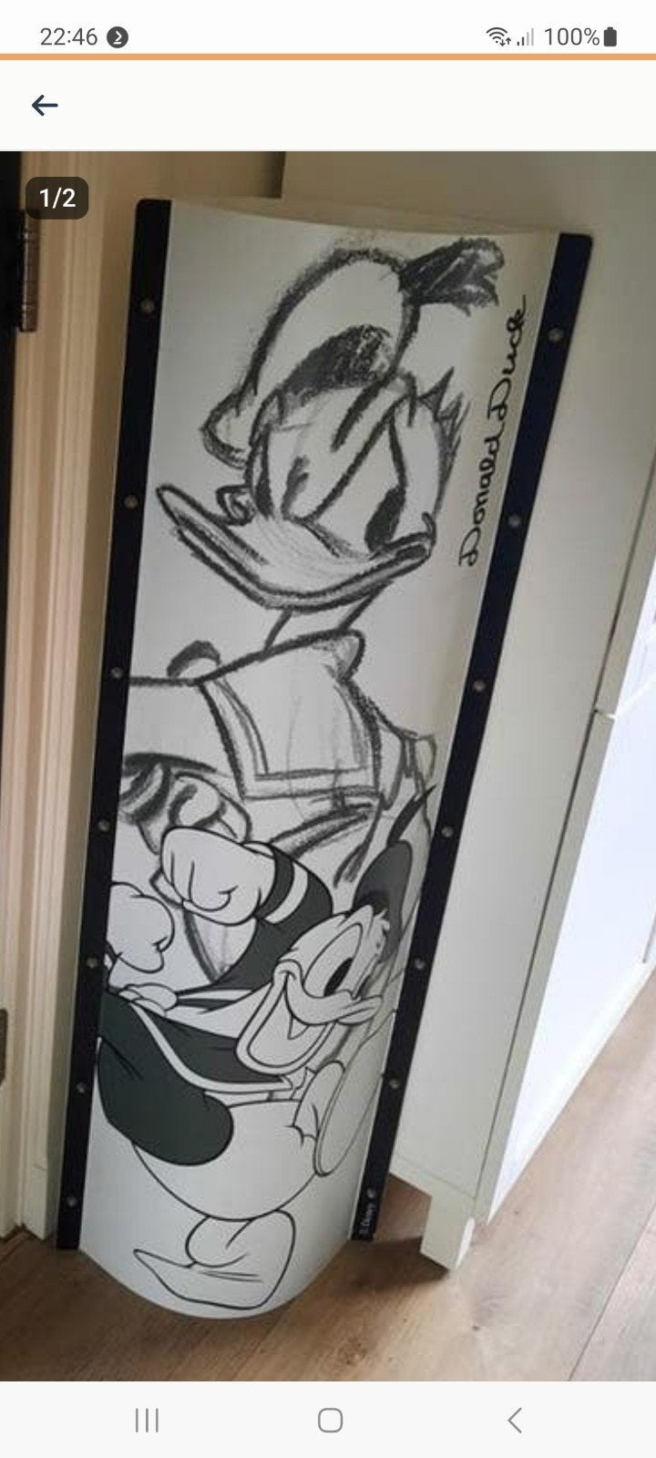 Disney Slamp lamp Donald Duck, Ophalen, Donald Duck, Zo goed als nieuw, Beeldje of Figuurtje
