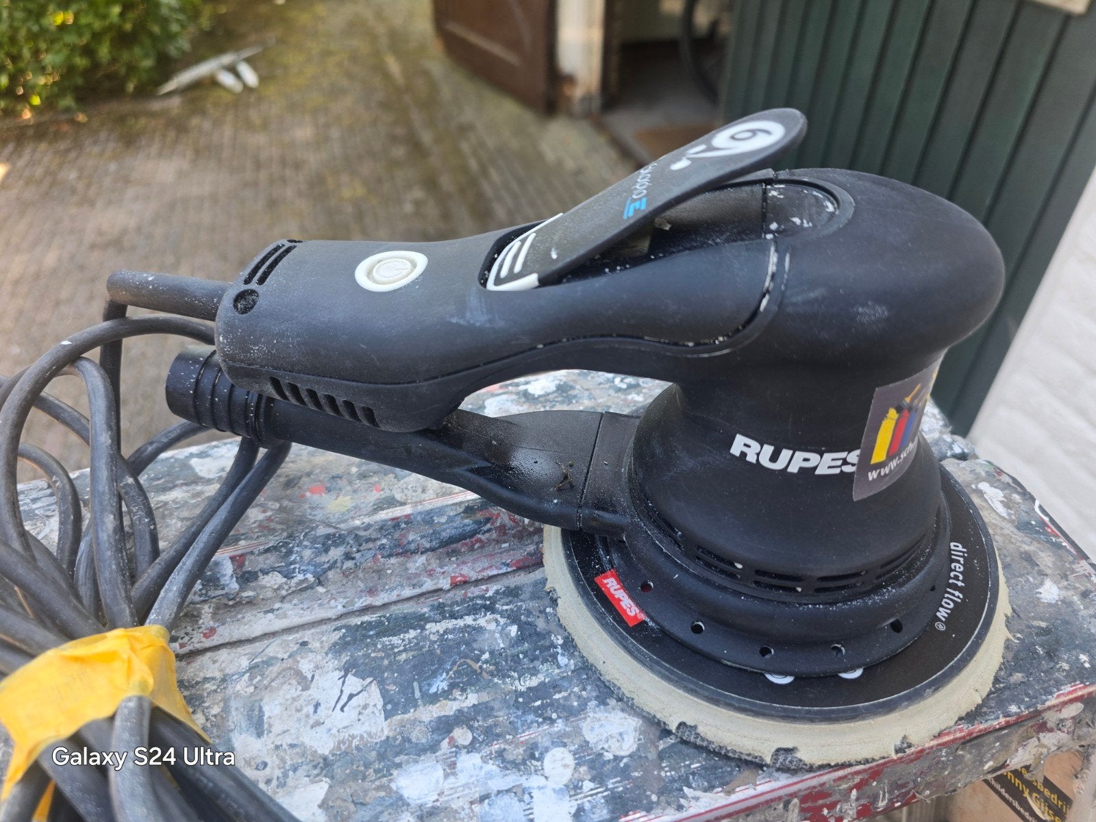 rupes scheurmachiene, Ophalen of Verzenden, Zo goed als nieuw, 1200 watt of meer, Excentrische schuurmachine