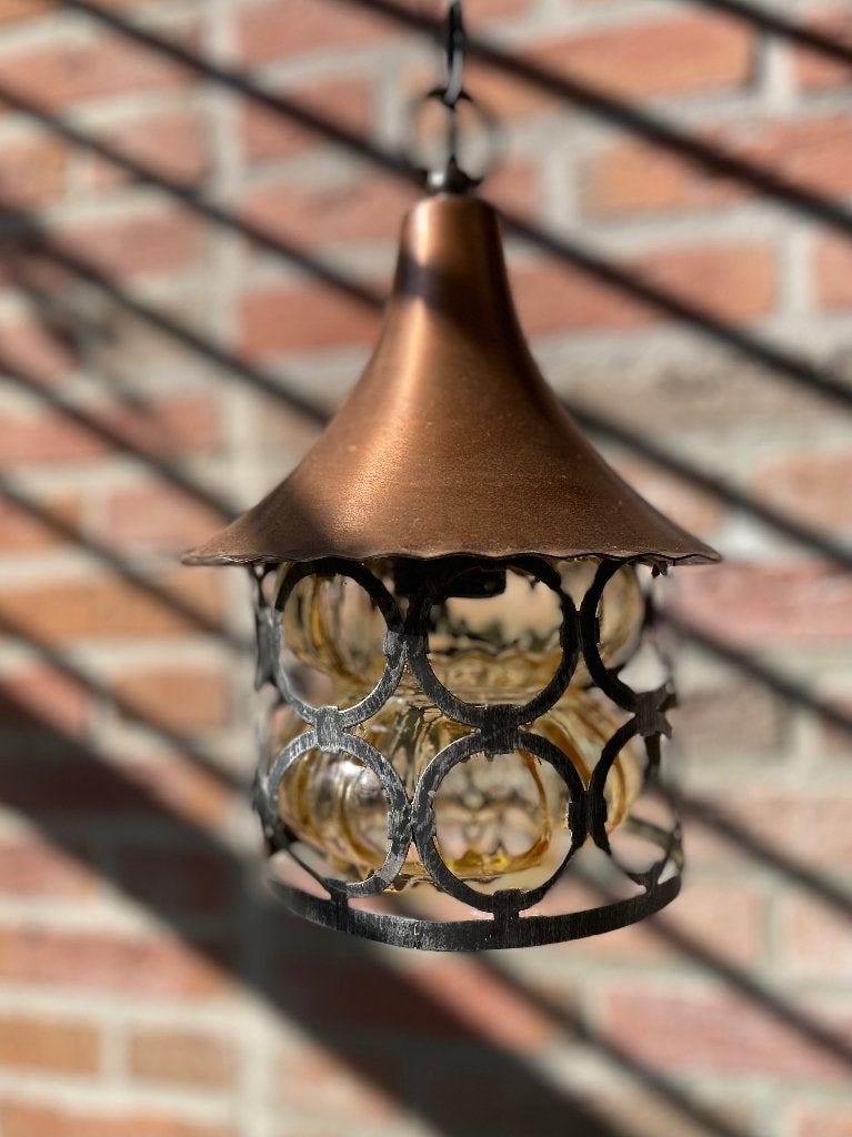 Vintage Mid-Century Hanglamp / Lantaarn, Ophalen of Verzenden