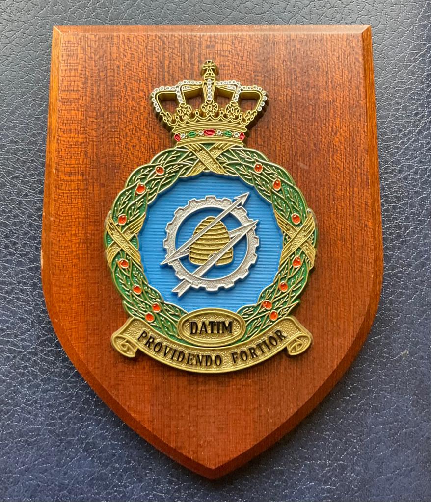 Militaria Wapen Schild - DATIM - Providendo Fortior., Ophalen of Verzenden, Landmacht, Nederland, Overige typen