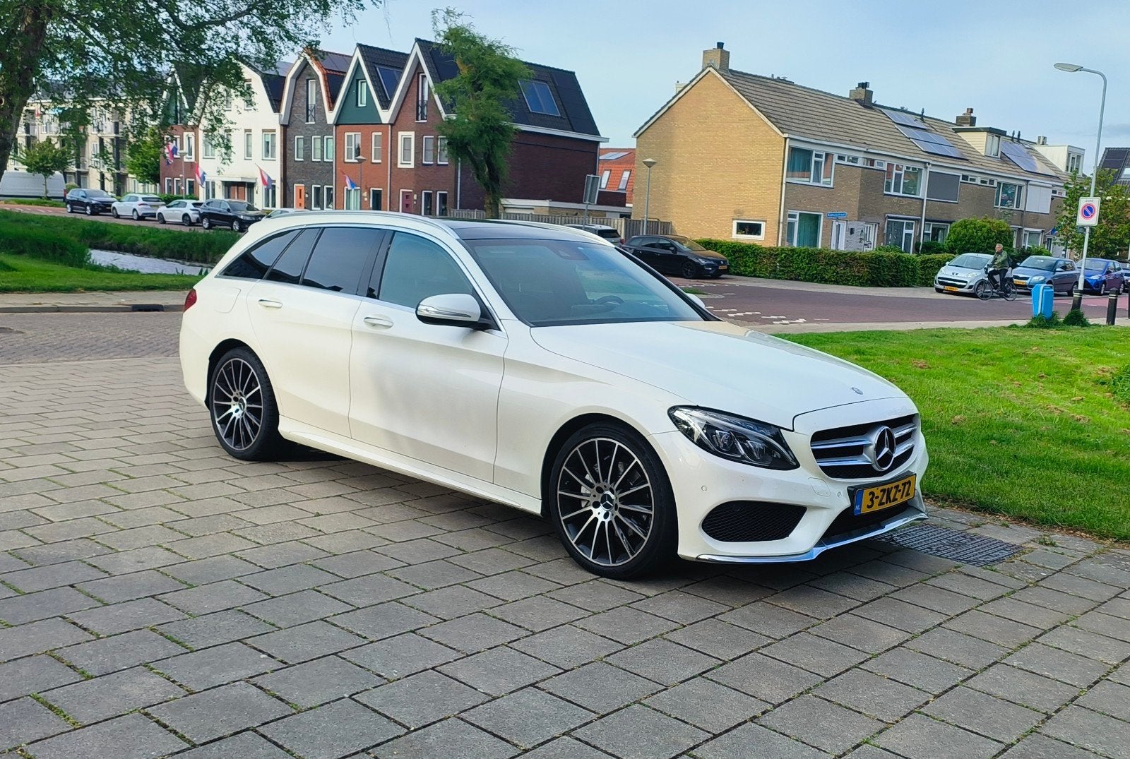 Mercedes c220d estate 170pk 2.1 AMG uitgevoerd Automaat, Wit