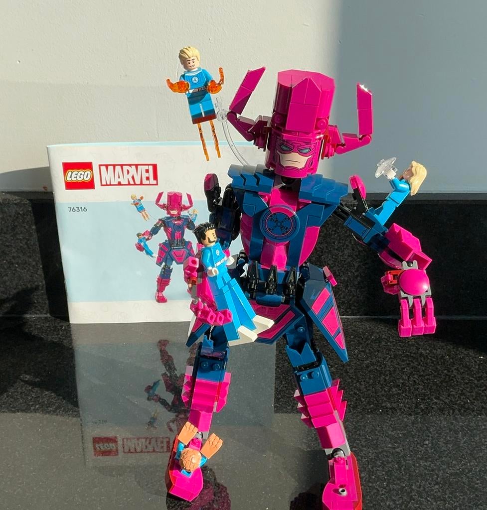 LEGO 76316 Marvel - Fantastic Four vs. Galactus bouwfiguur.., Ophalen of Verzenden, Zo goed als nieuw