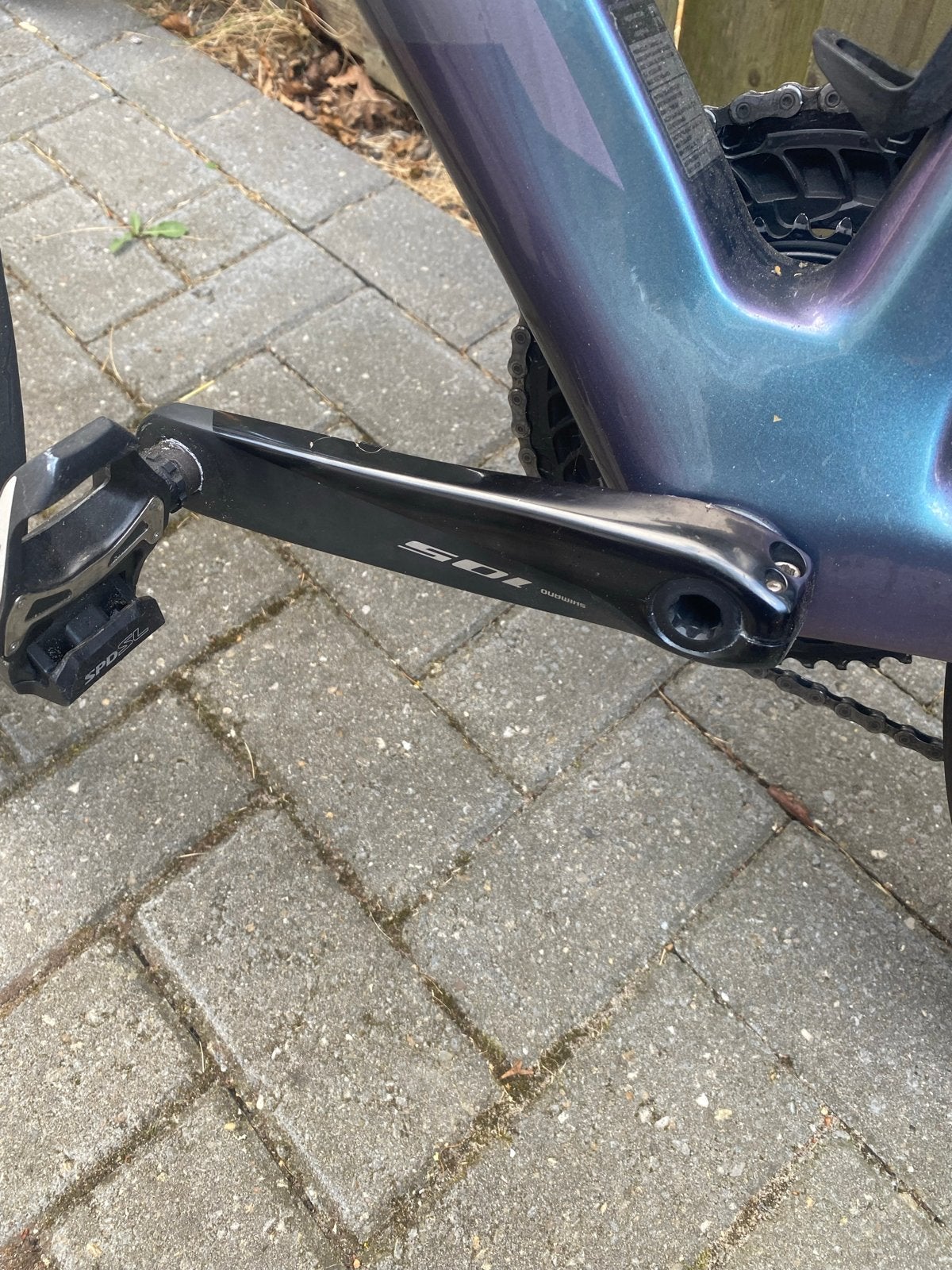 Shimano 105 FC-R7000 linkercrank 4iiii Powermeter, Gebruikt, Aluminium, Racefiets, Ophalen