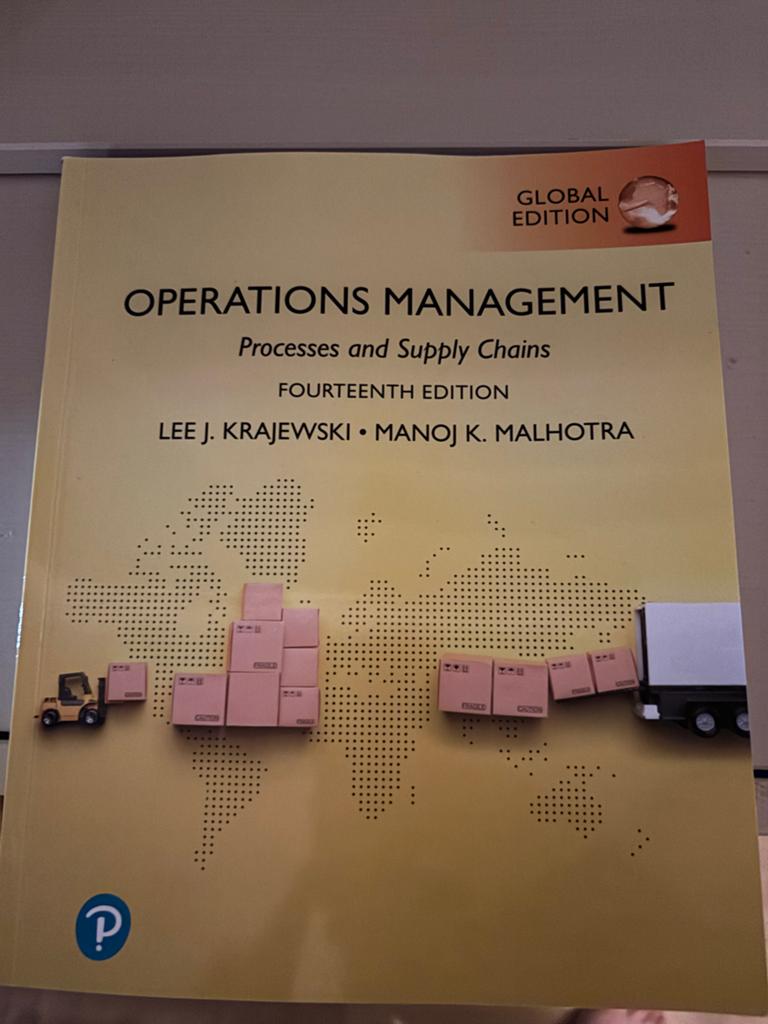 Operations Management: Processes and Supply Chains (Global E, Boeken, Ophalen of Verzenden, Gamma, Zo goed als nieuw, HBO