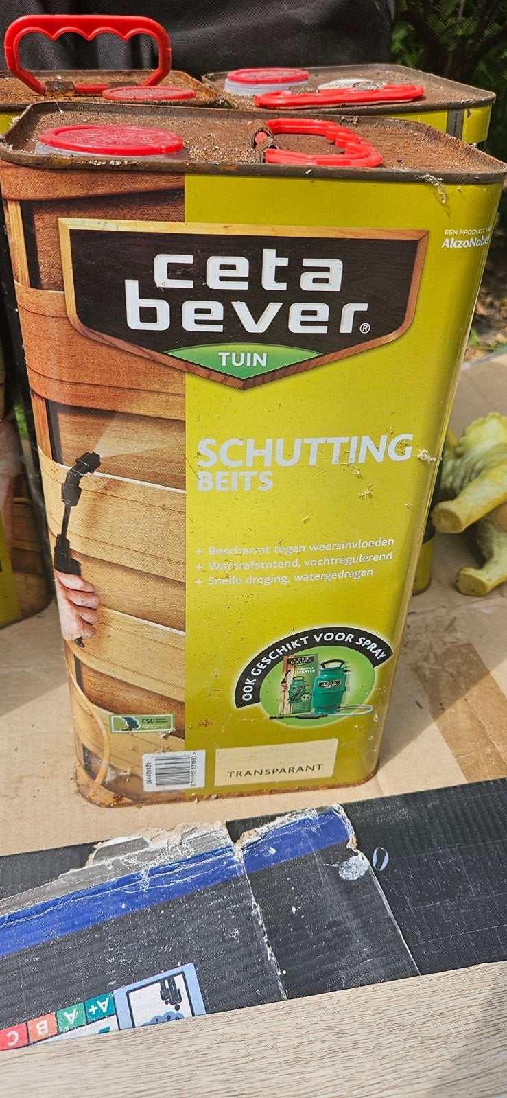 CetaBever Schuttingbeits Transparant 6x 5L, Tuinhout Sprayer, Ophalen of Verzenden
