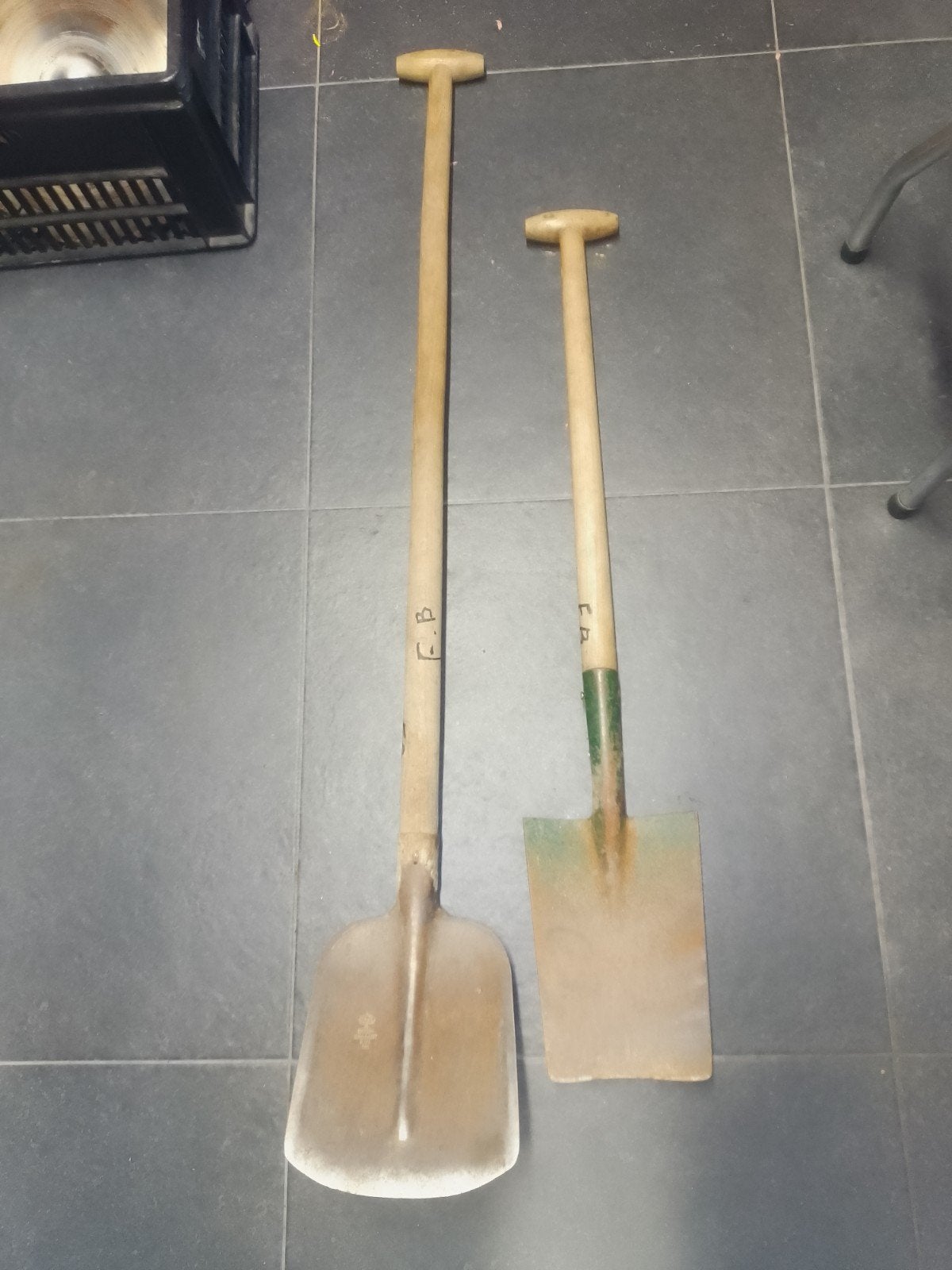 spade schop bats spitschop schep, Tuin en Terras, Ophalen, Gebruikt, Schop