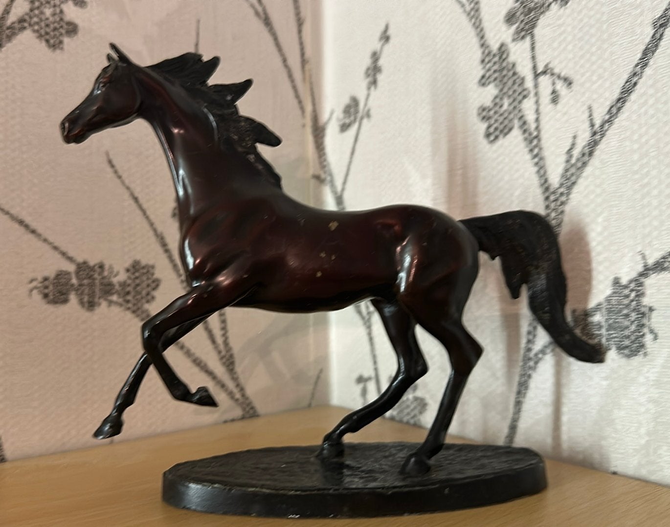 Bronzen paard 'Darley Arabian' door Gill Parker, Ophalen of Verzenden, Beeld, Bruin, Brons