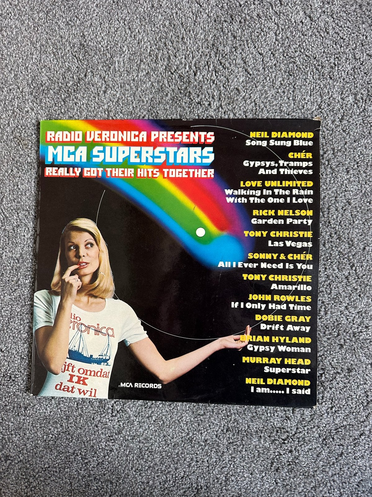 Radio Veronica Presents MCA Superstars LP - Pop/Rock, LP, Pop, Ophalen of Verzenden, Zo goed als nieuw
