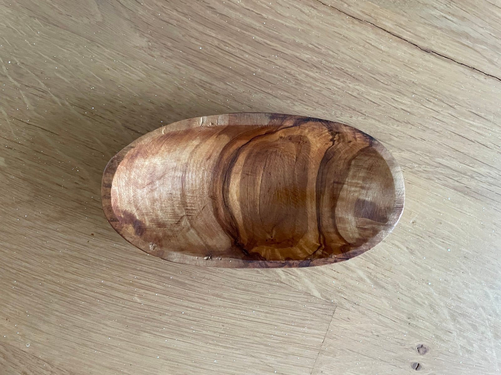 Mooie olijf houten tapas schaaltjes., Ophalen of Verzenden, Zo goed als nieuw