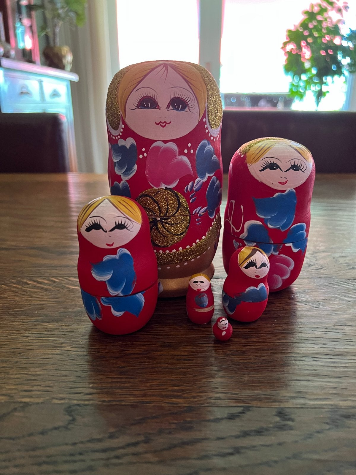 Set van 6 Matroesjka poppen - Russisch handwerk, Antiek en Kunst, Overige typen, Overige onderwerpen, Minder dan 20 cm, Ophalen of Verzenden