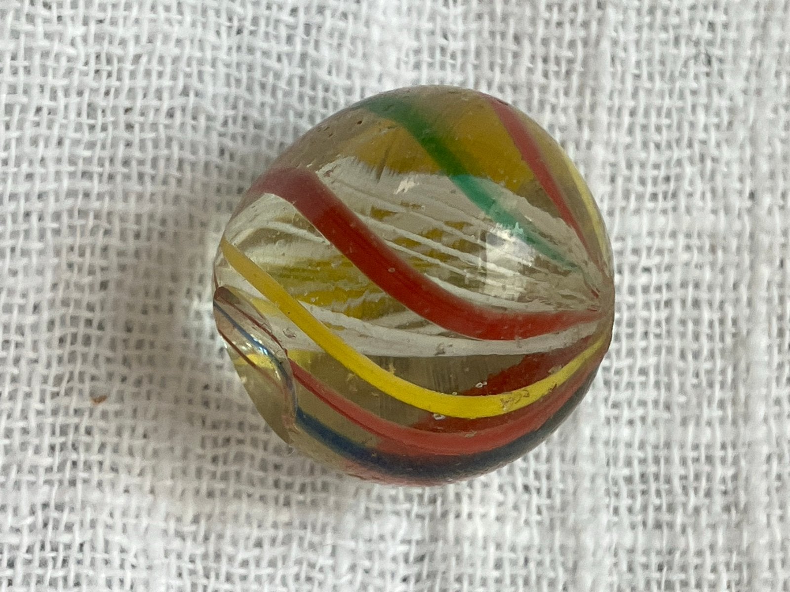Duitse antieke handgemaakte knikker nr.8, Ophalen of Verzenden, Gebruikt