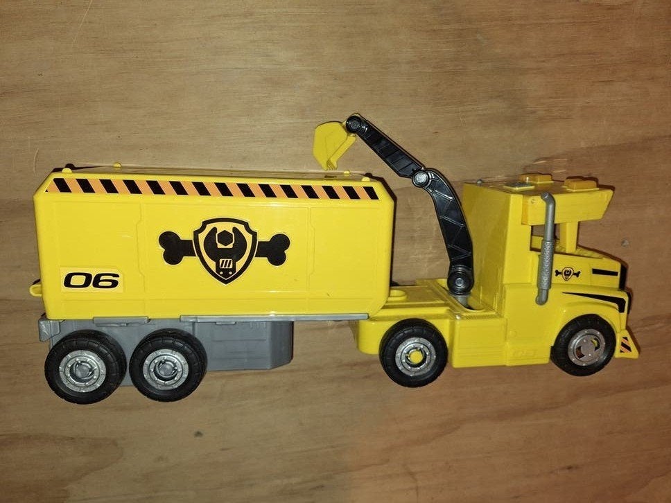 Paw Patrol Rubble's Bulldozer met geluid - Speelgoedvoertuig, Ophalen, Zo goed als nieuw