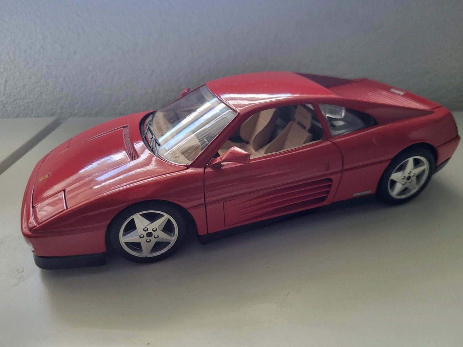 Ferrari 348 tb 1989 Bburago 1:18 modelauto, Ophalen of Verzenden, Gebruikt, Auto, Bburago