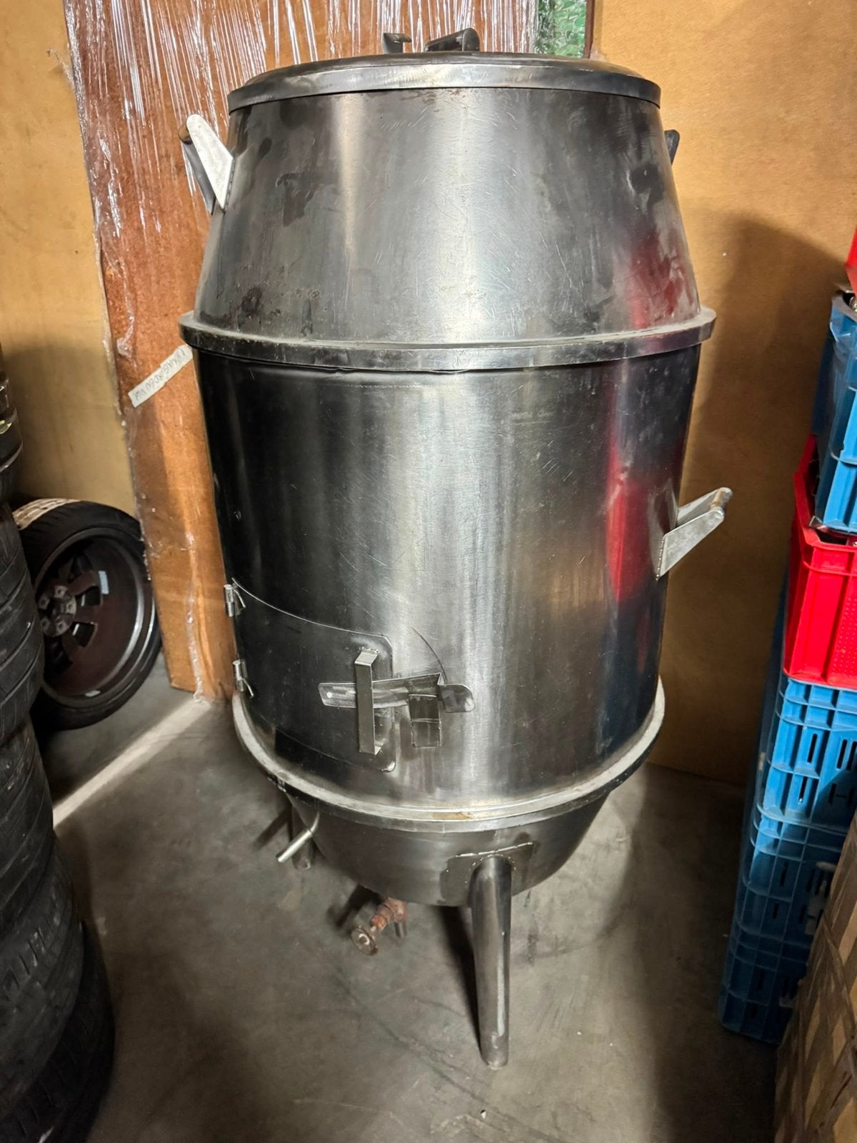 Grote RVS grill oven, Ophalen, Gebruikt