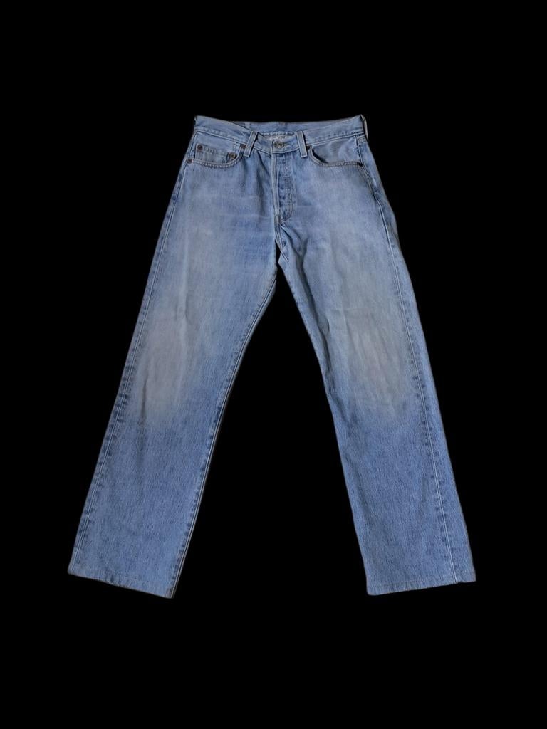 Vintage Levi’s 501 – Original Fit – Mrt 2004 W30 L32 /S/46, Blauw, W32 (confectie 46) of kleiner, Ophalen of Verzenden, Gedragen