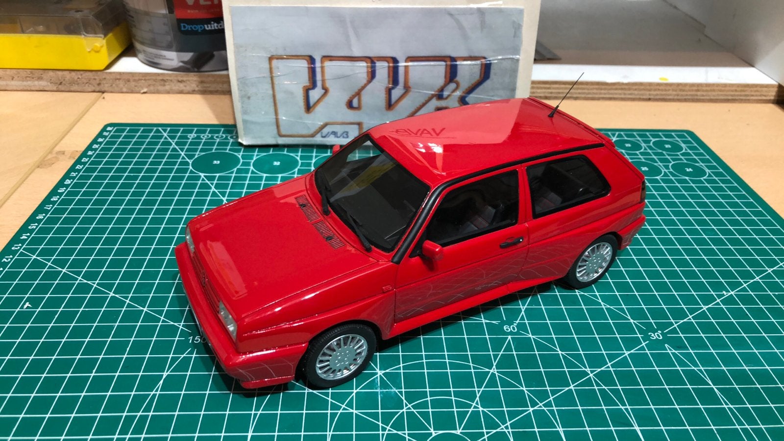 Vw golf g60 rallye ot541 ottomobile 1/18 VAVB zgan golf mk2, Hobby en Vrije tijd, Modelauto's | 1:18, Ophalen of Verzenden, Zo goed als nieuw