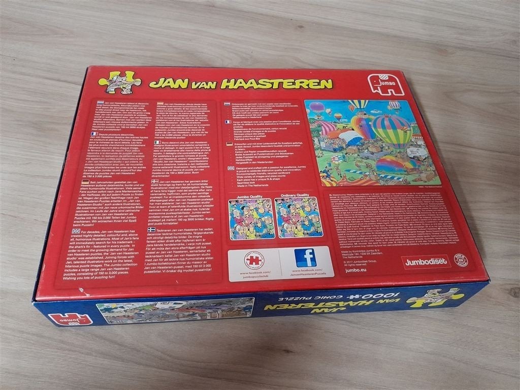 Jan van Haasteren - vrijdag de 13e - 1000 stuk - s3051, Verzenden, 500 t/m 1500 stukjes, Zo goed als nieuw